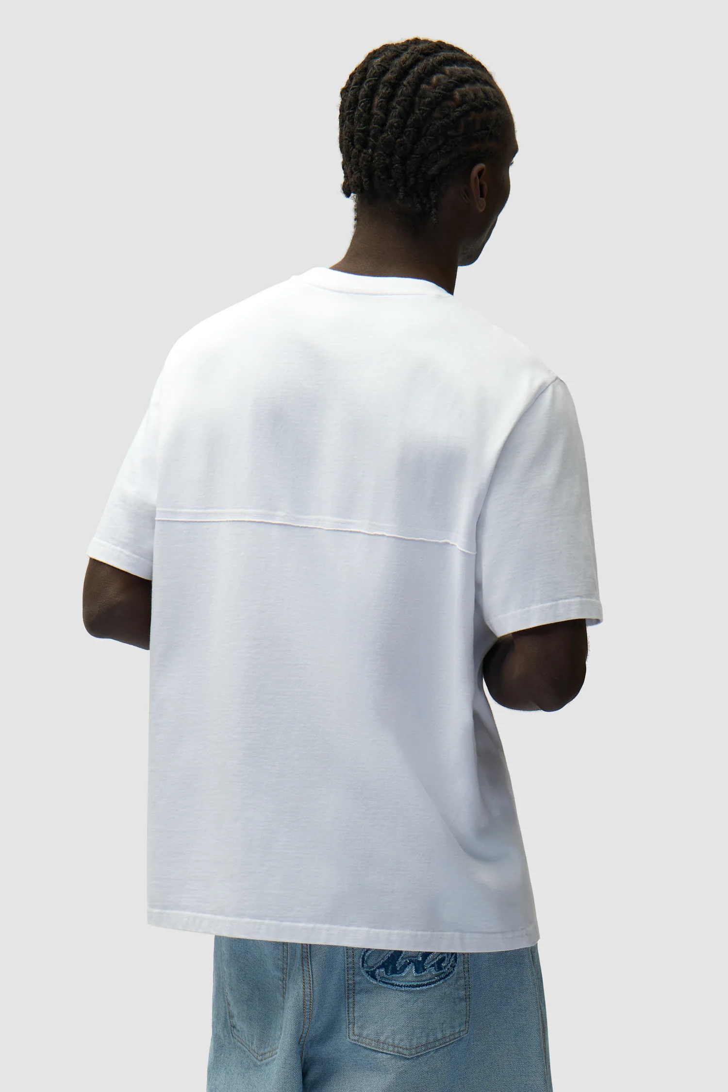 Circle Logo Cut T-shirt - White - Image 3