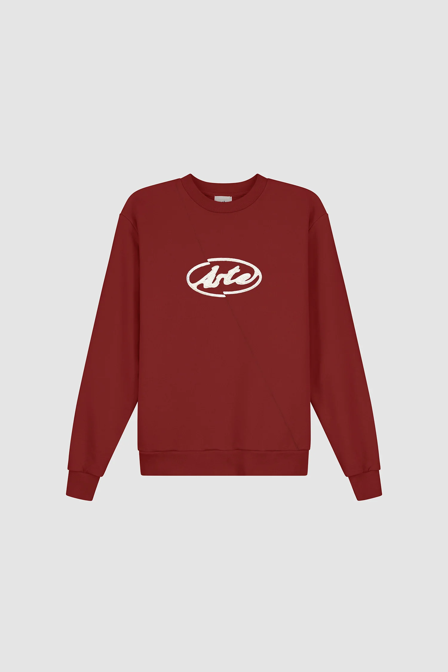 Circle Logo Embroidery Sweater - Bordeaux - Image 9