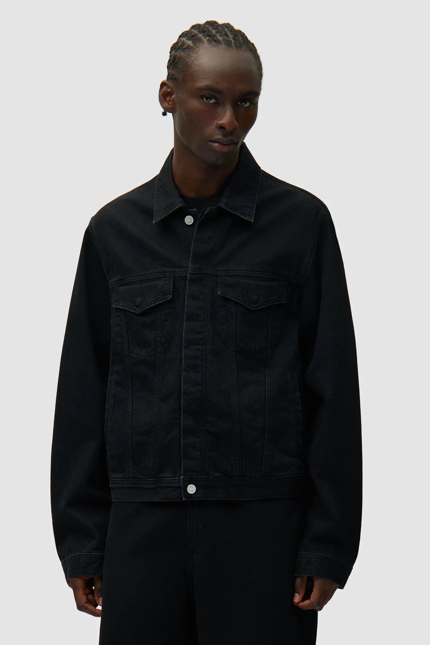 Circle Logo Jeans Jacket - Black - Image 3