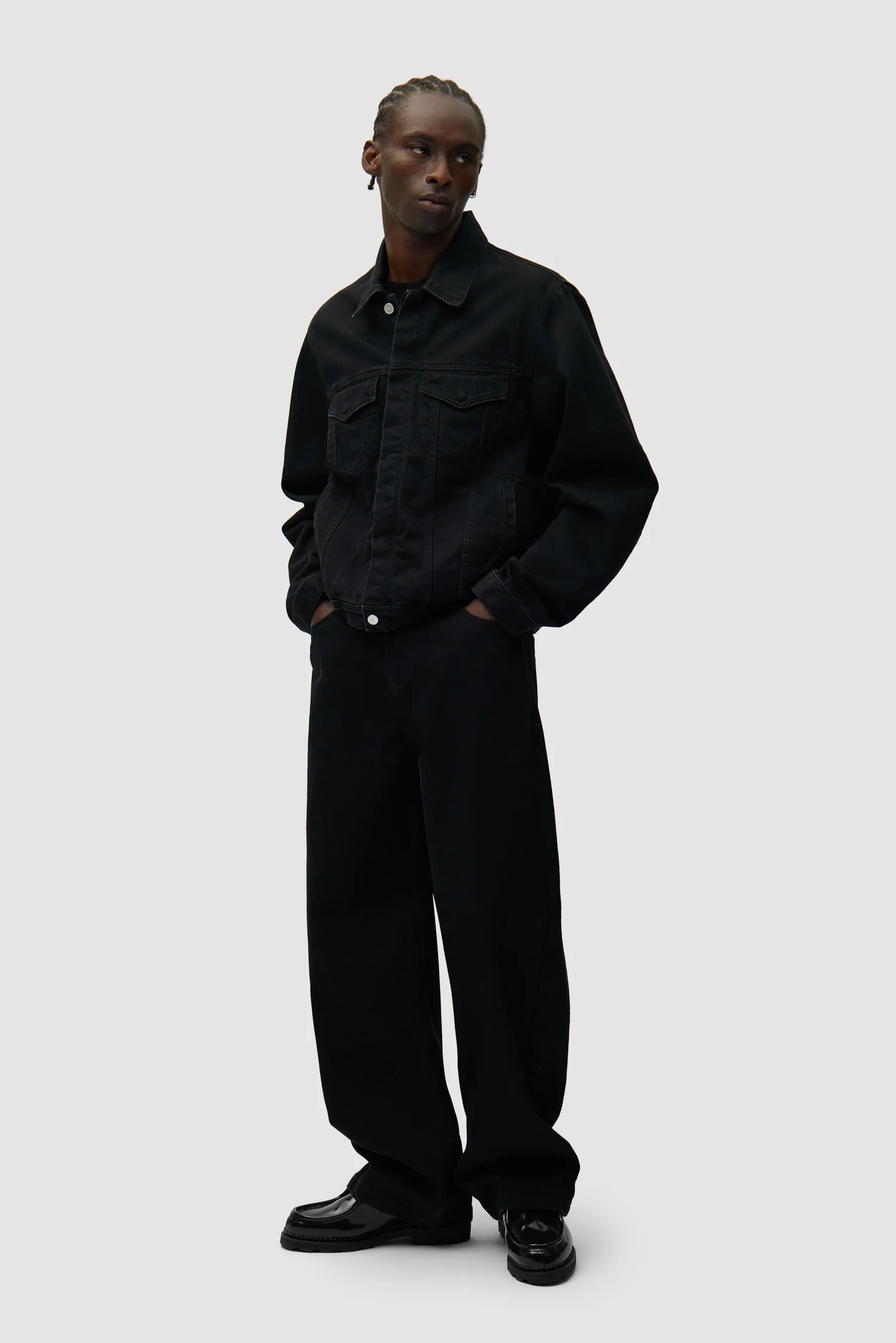 Circle Logo Jeans Jacket - Black - Image 5