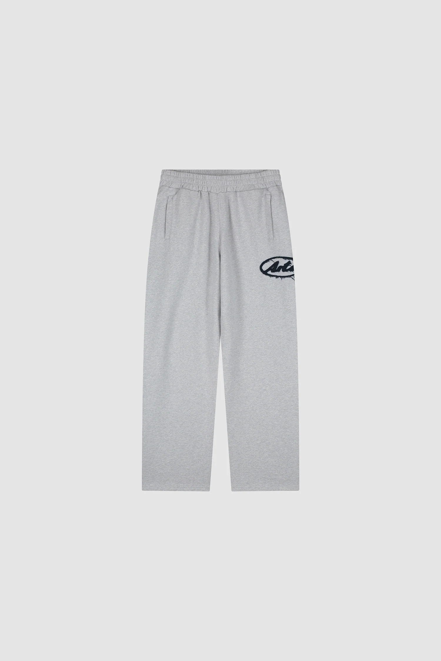 Circle Patch Logo Sweatpants - Grey - Image 9