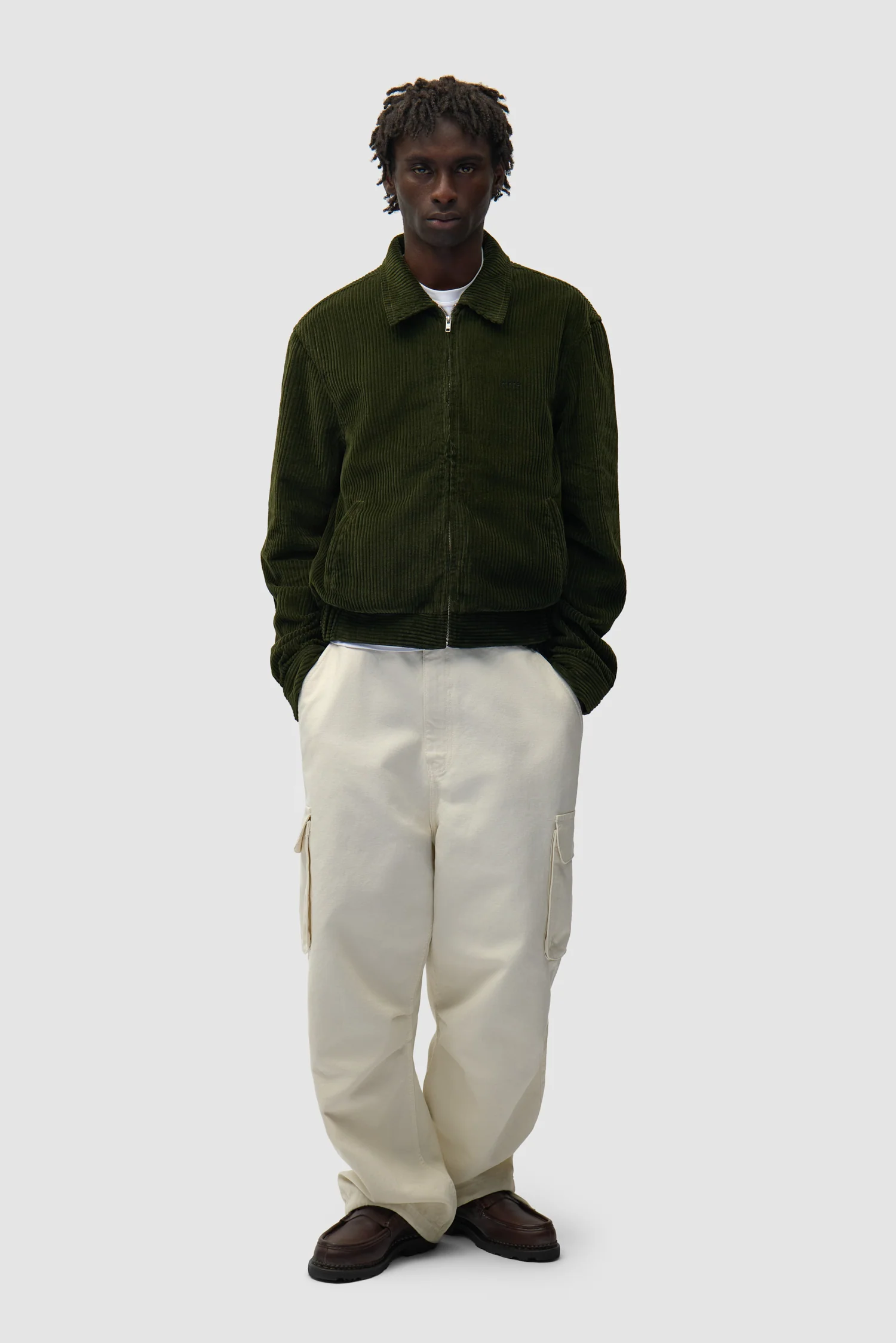 Corduroy Jacket - Green - Image 4