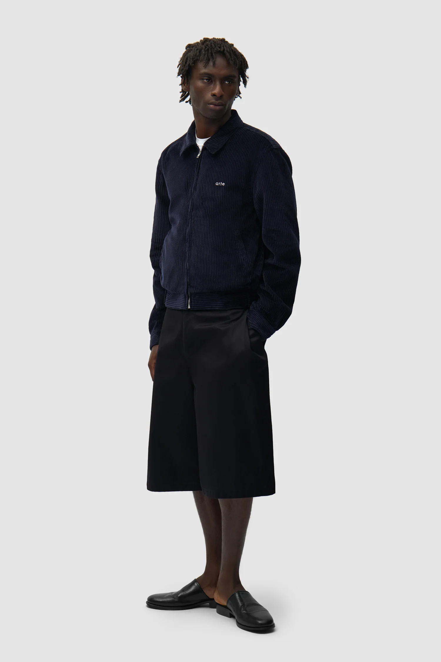 Corduroy Jacket - Navy - Image 4