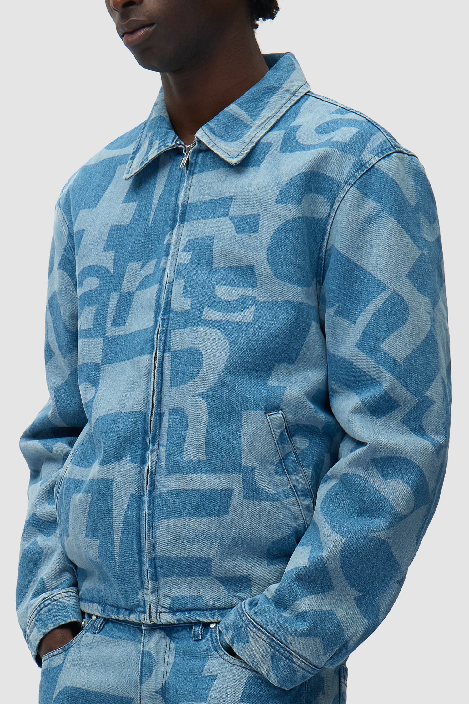 Denim Allover Jacket - Raw Denim - Image 7