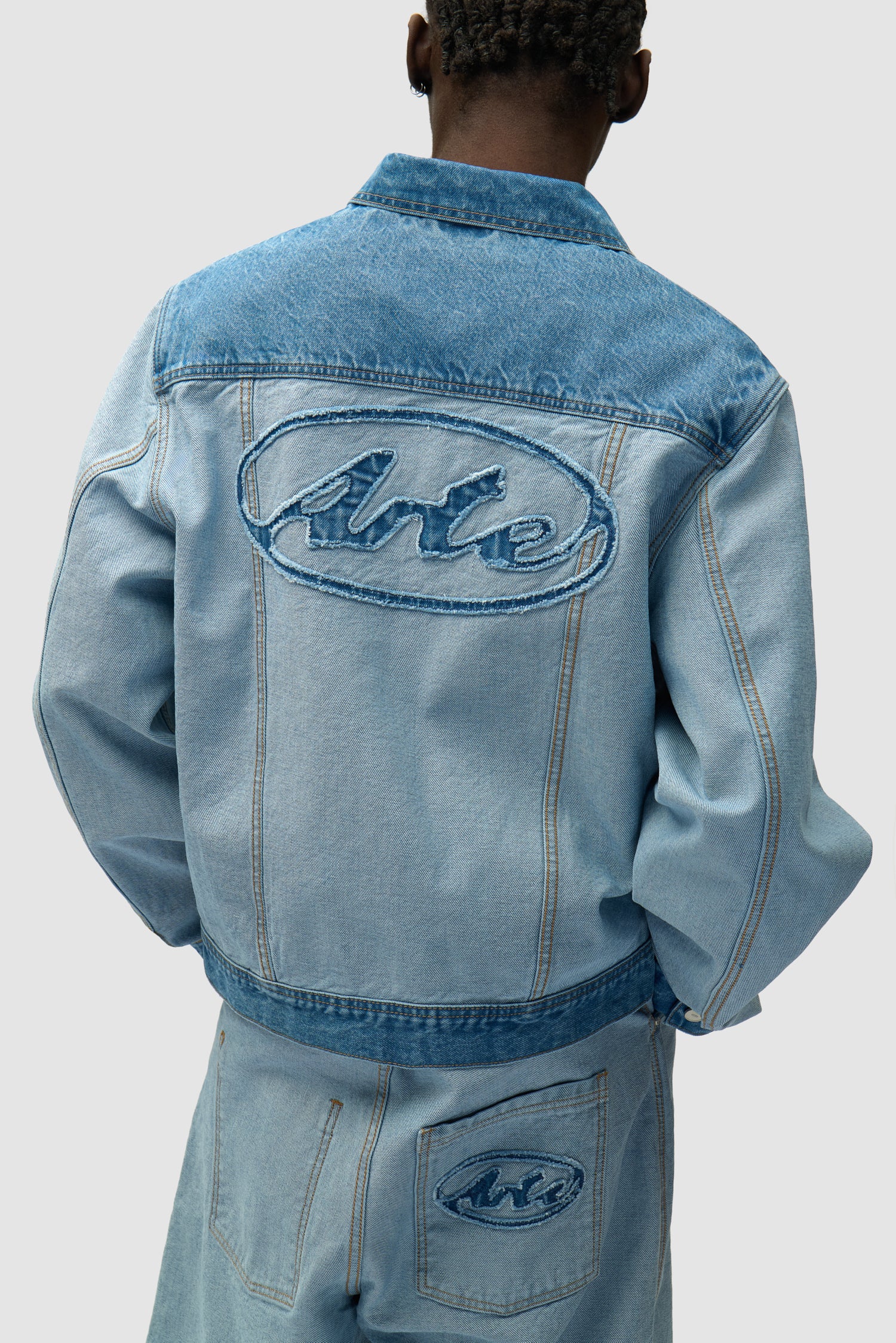 Denim Inside/Out Jacket - Denim Bleach - Image 8