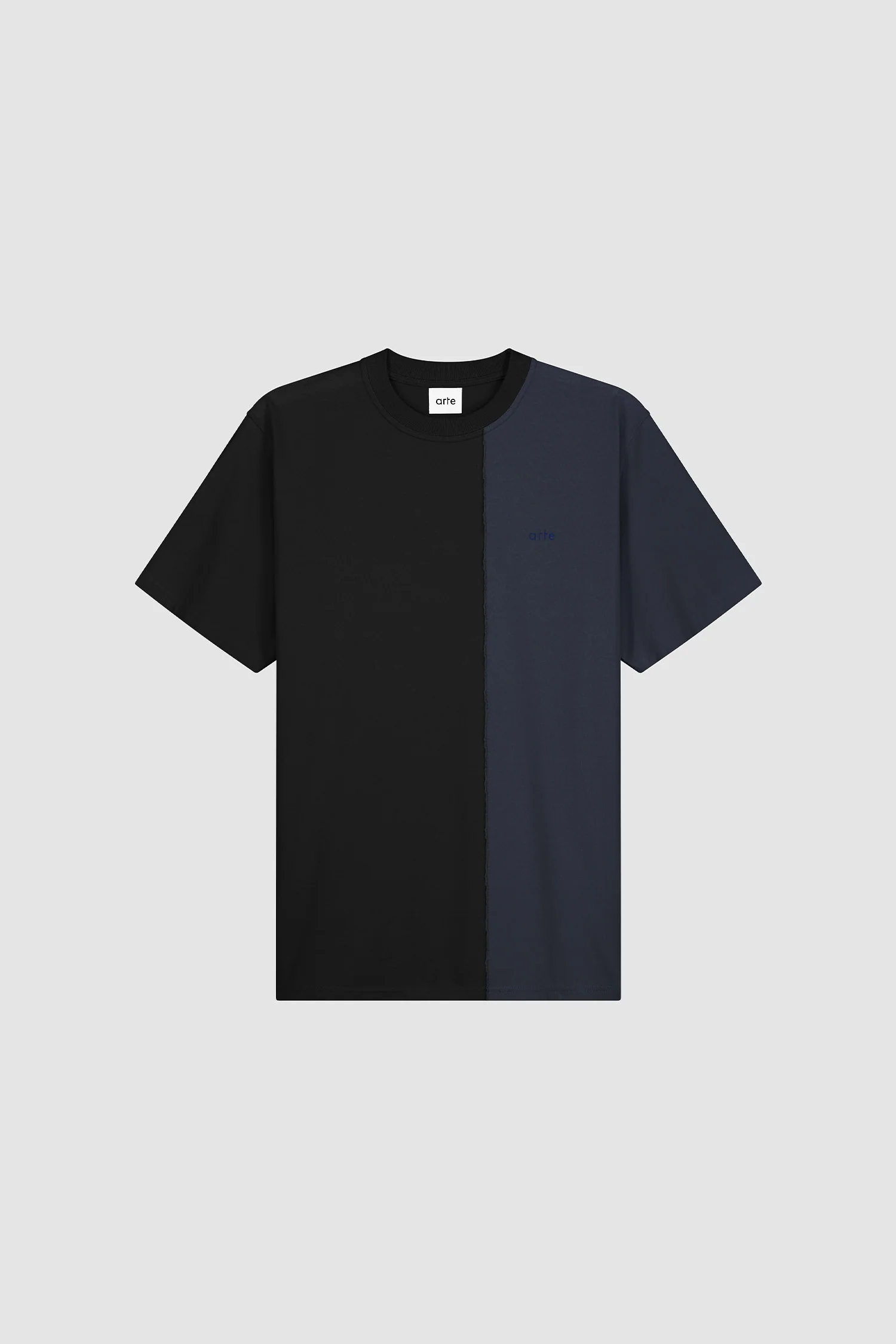Duo Colour T-shirt - Navy/Black - Image 9