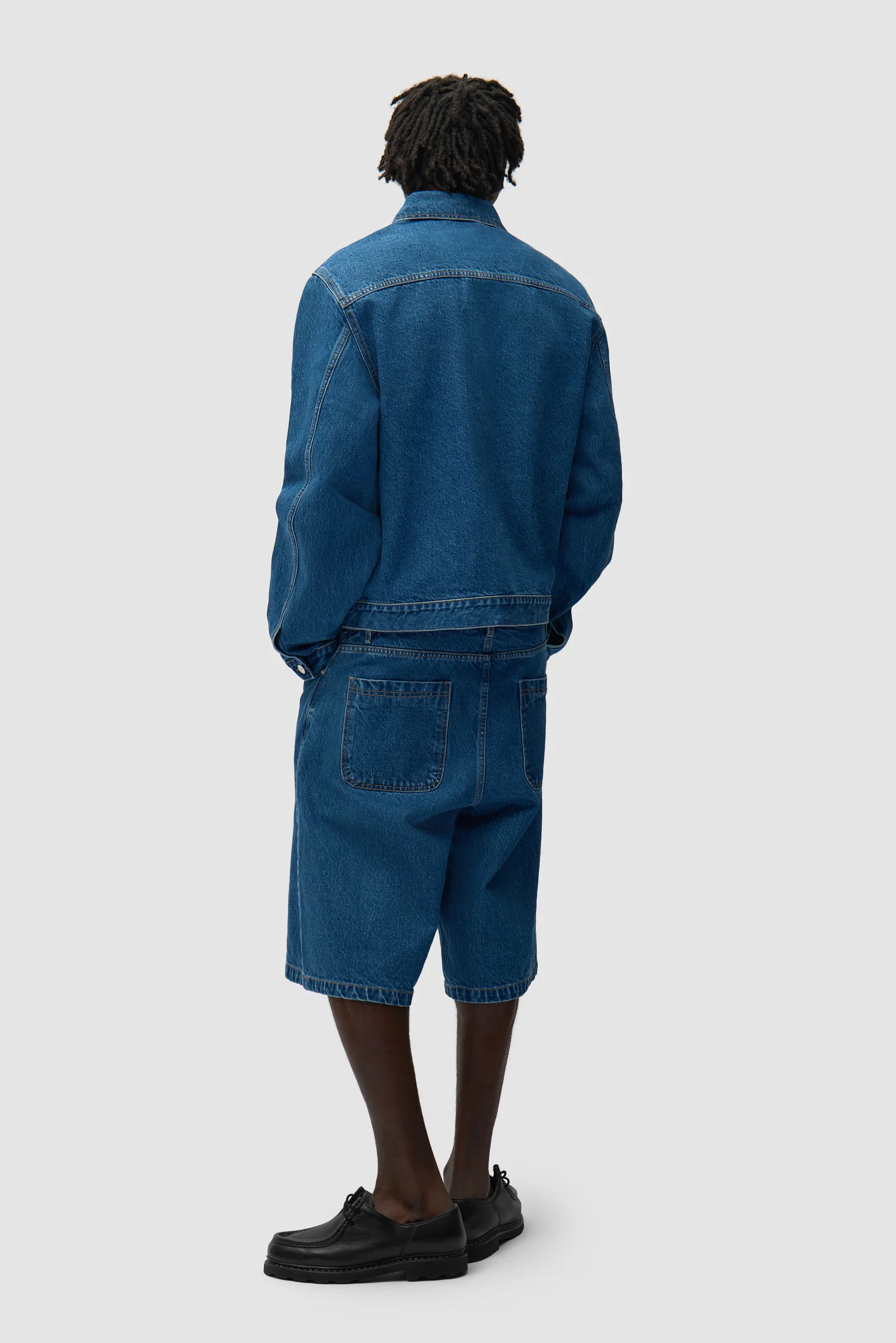 Fold Pocket Denim Jacket - Raw Denim - Image 6