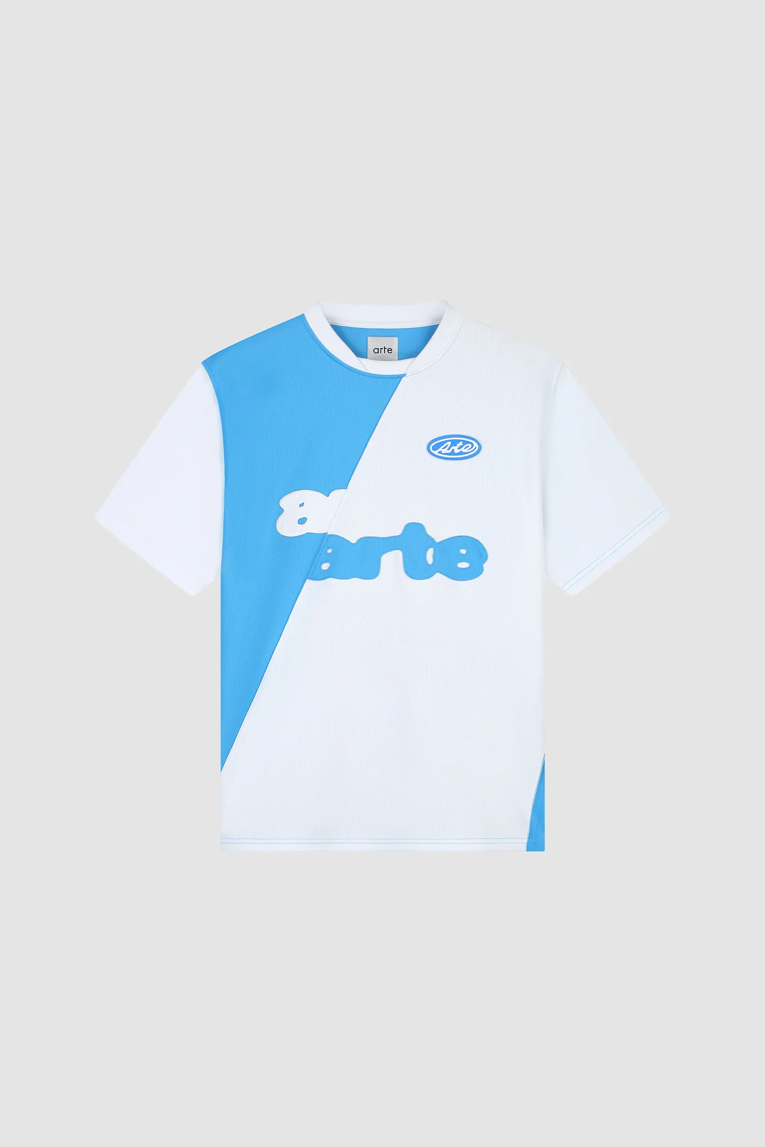 Football T-shirt - Blue/White - Image 9