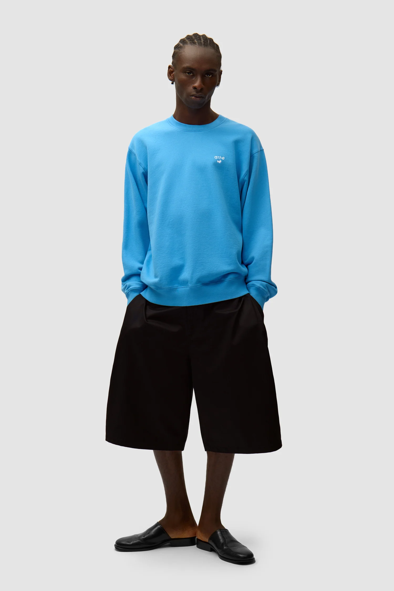 Heart Logo Crewneck - Blue - Image 4