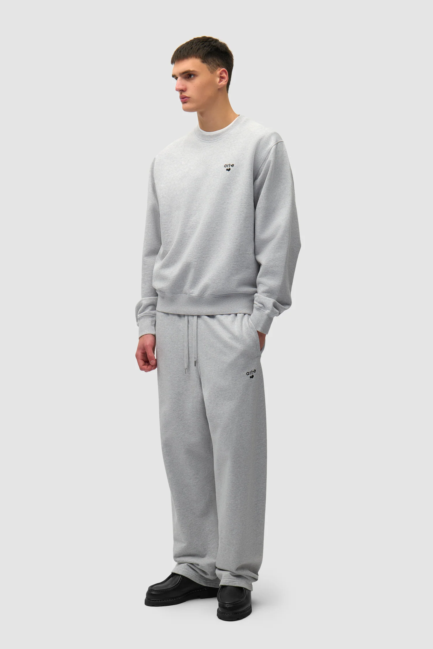 Heart Logo Sweatpants - Grey - Image 6