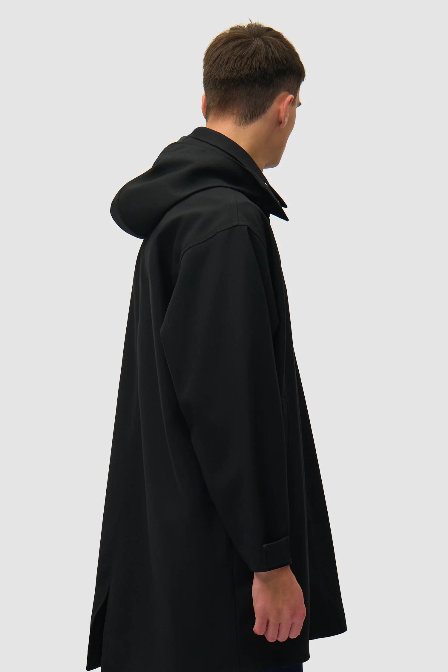 Linen Coat - Black - Image 3