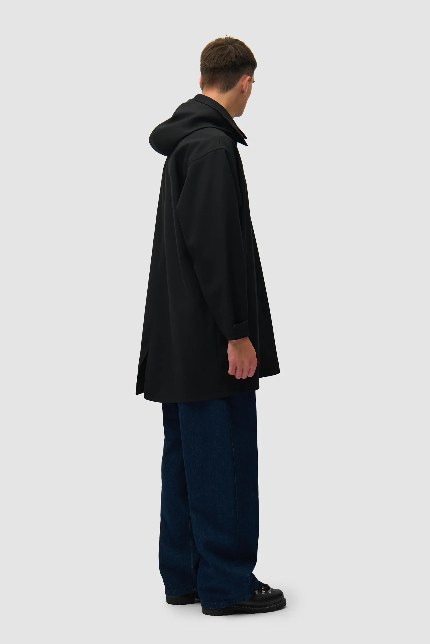 Linen Coat - Black - Image 6