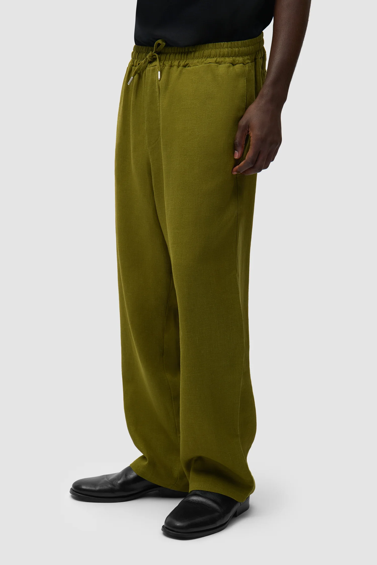 Linen Pants - Green - Image 3