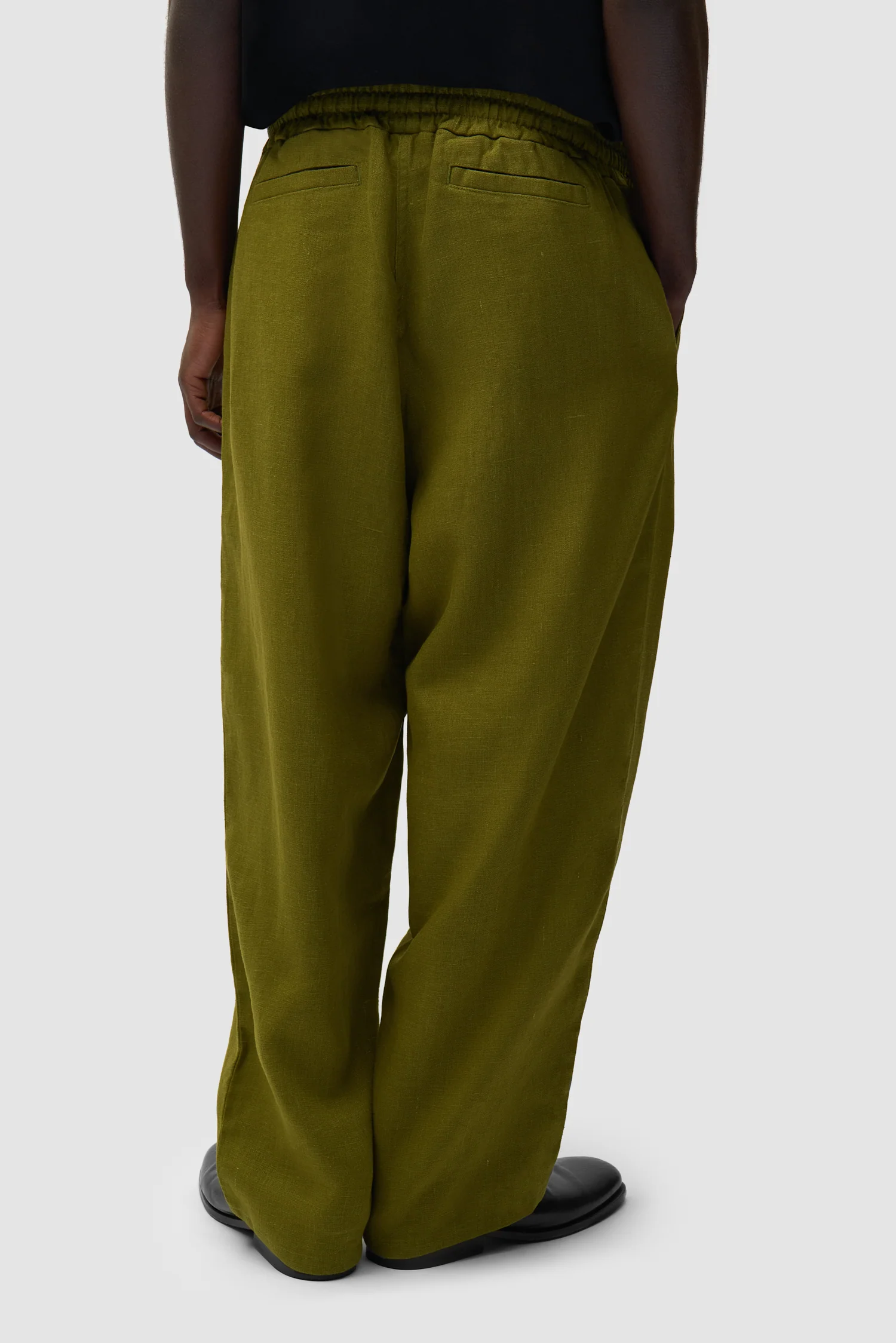 Linen Pants - Green - Image 4
