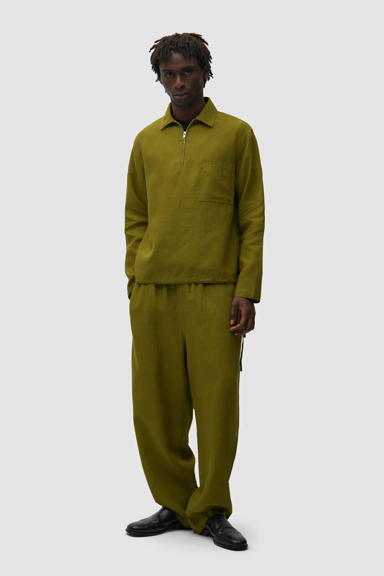 Linen Pants - Green - Image 6