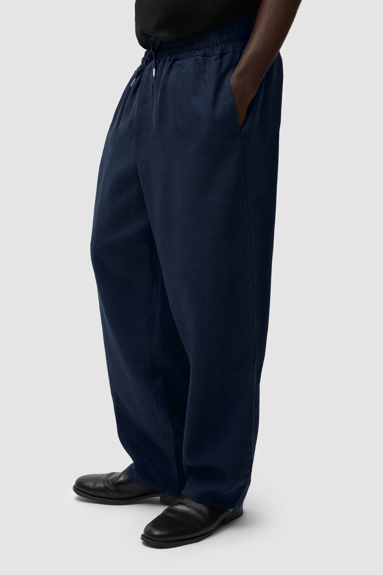 Linen Pants - Navy - Image 3