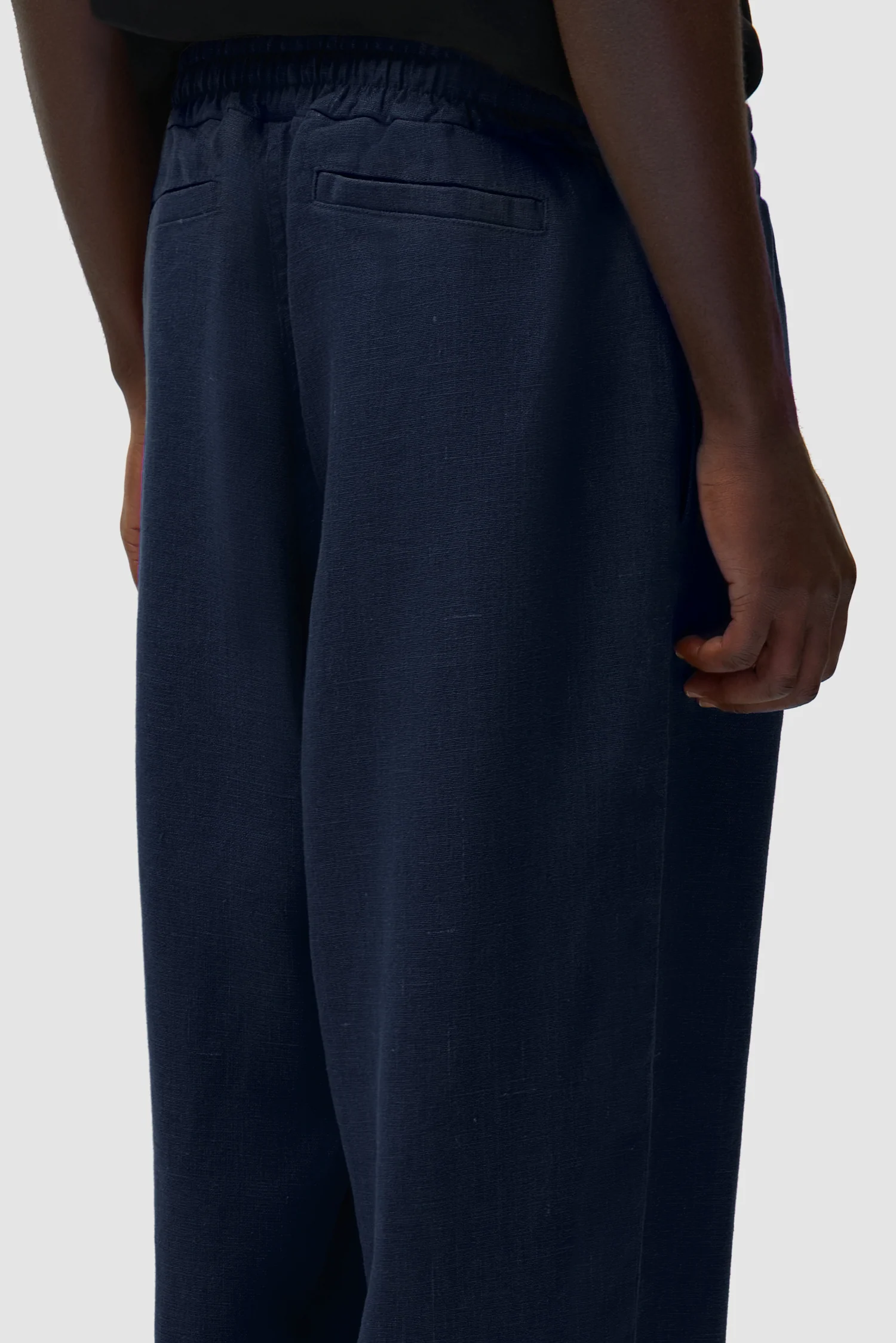 Linen Pants - Navy - Image 9