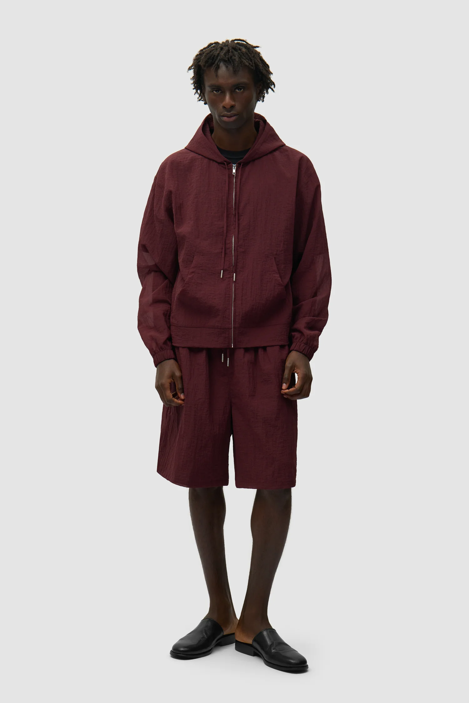 Mesh Jacket - Bordeaux - Image 4