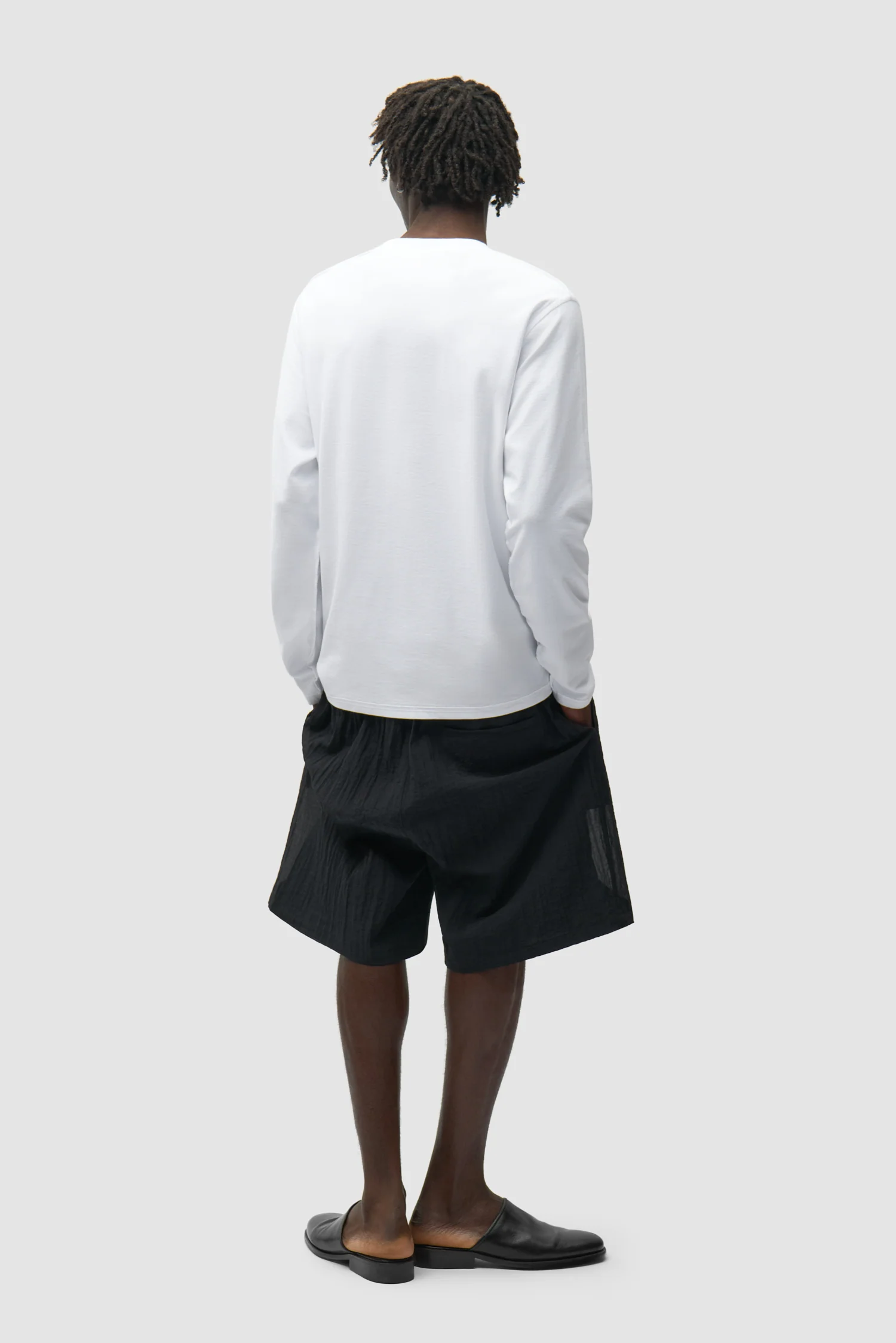 Mesh Shorts - Black - Image 7