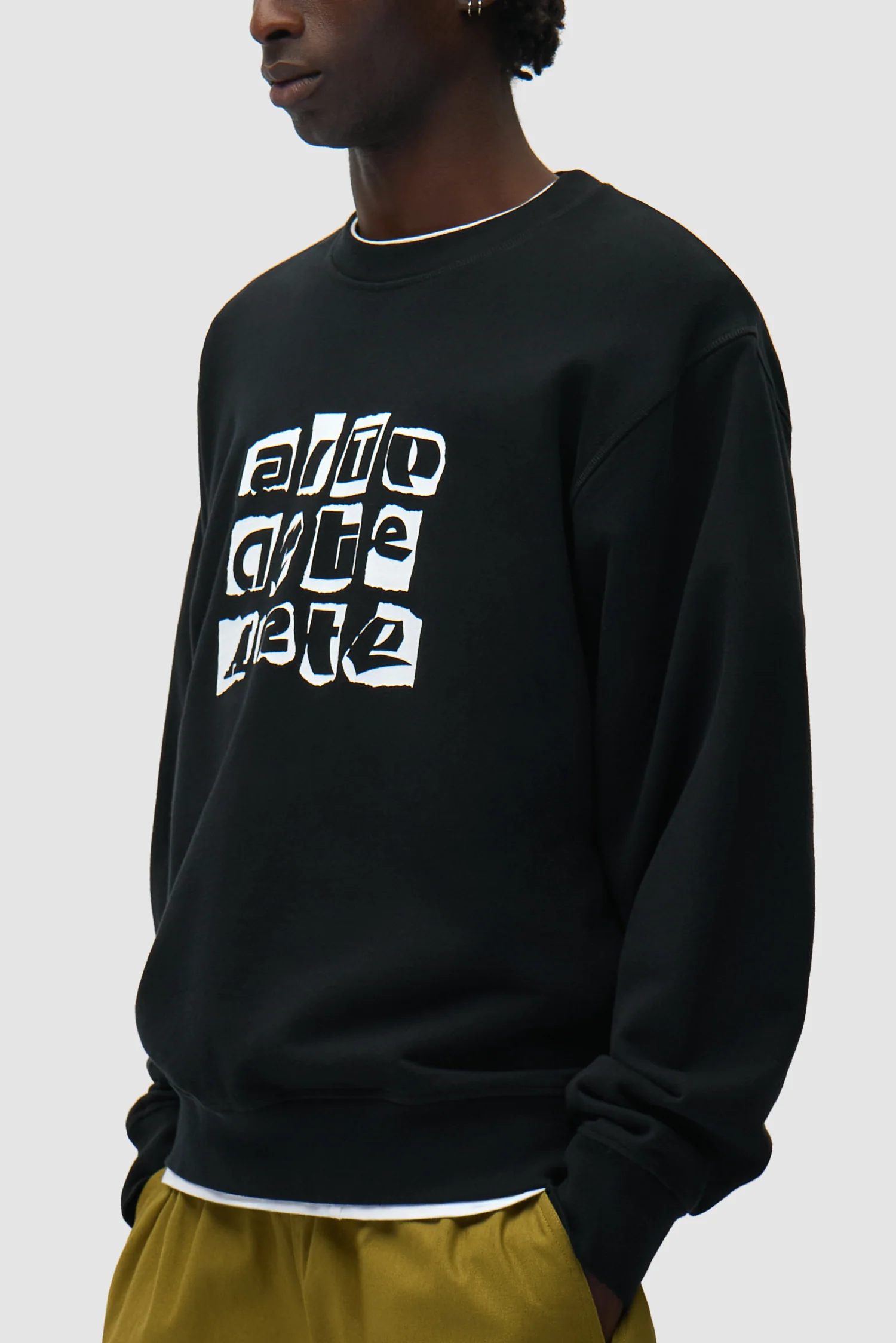 Multi Logo Crewneck - Black - Image 7