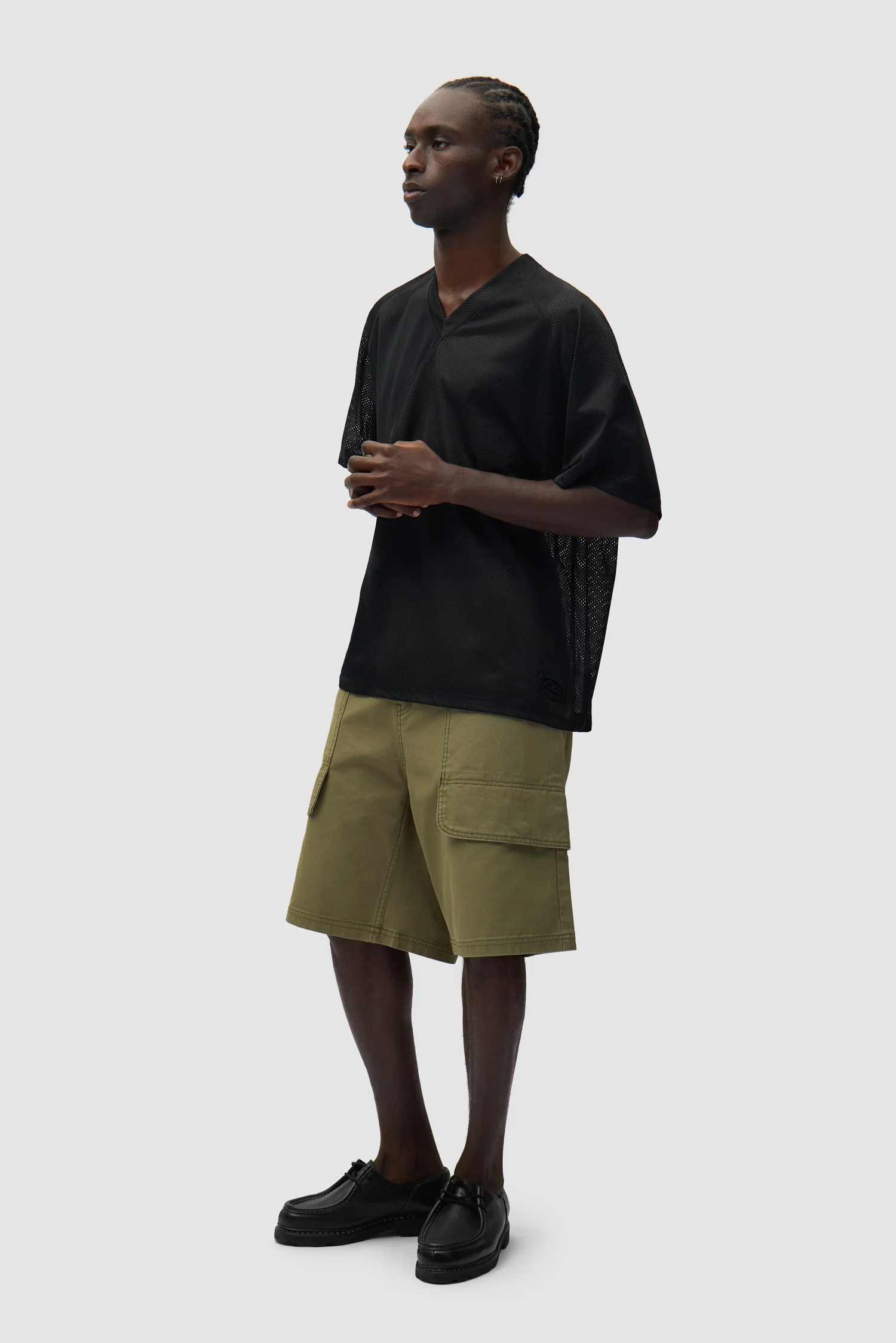 Multi Mesh T-shirt - Black - Image 4