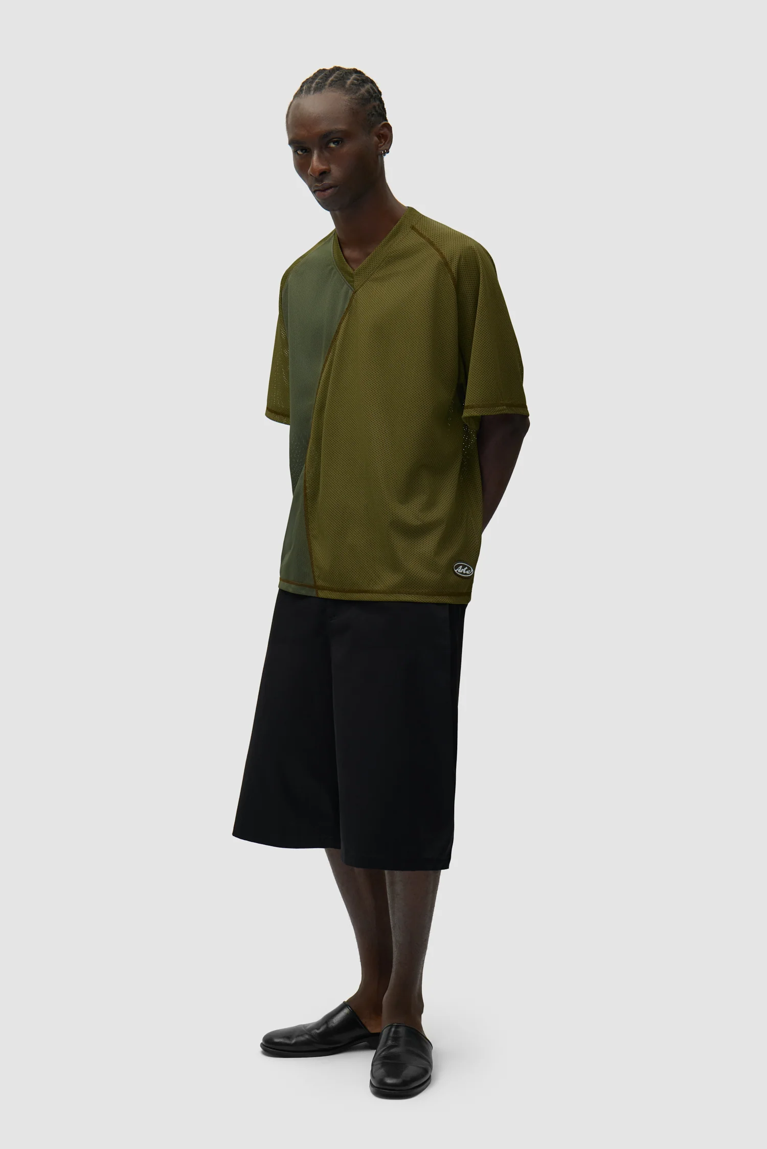 Multi Mesh T-shirt - Green - Image 6