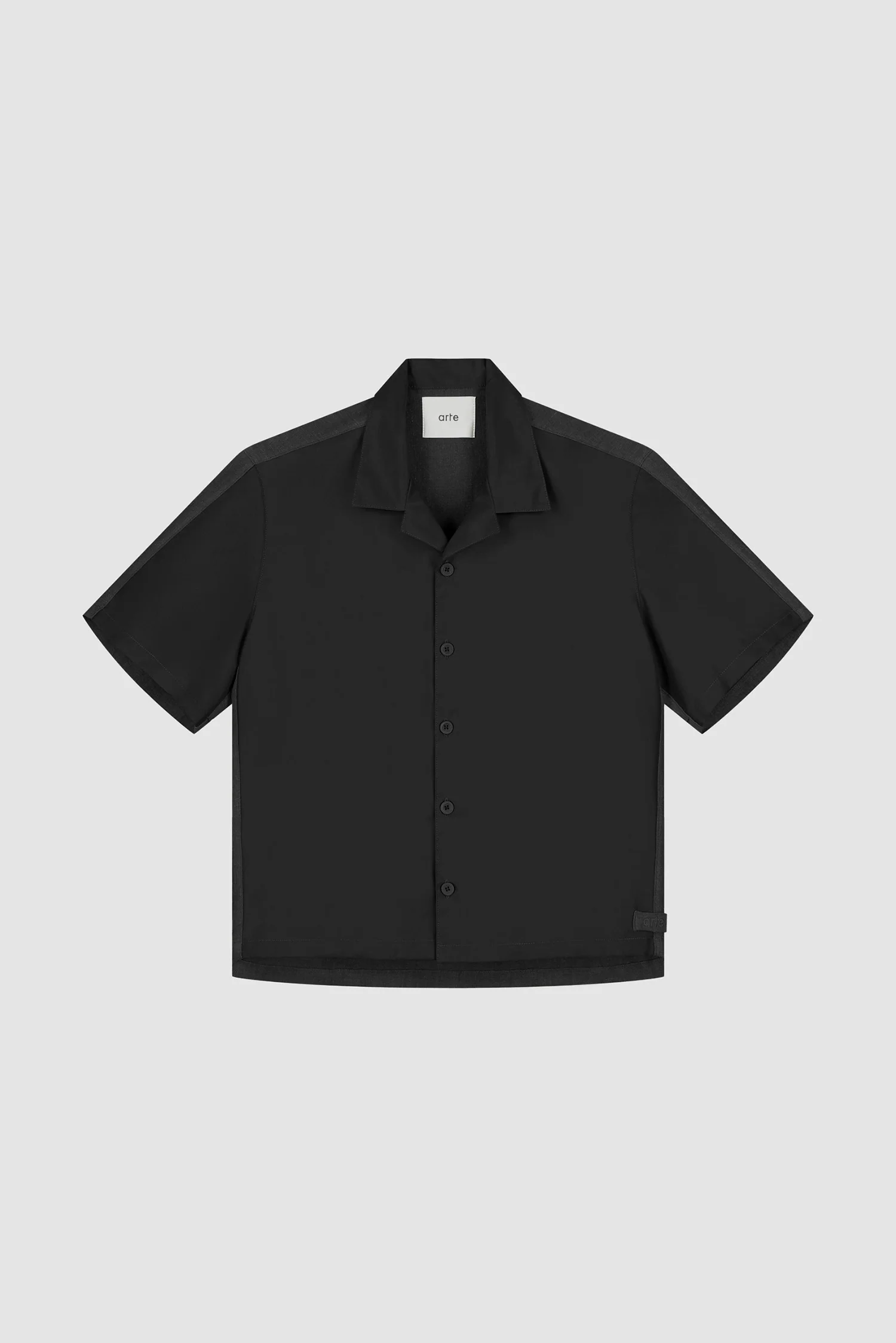 Nylon Linen Shirt - Black - Image 10