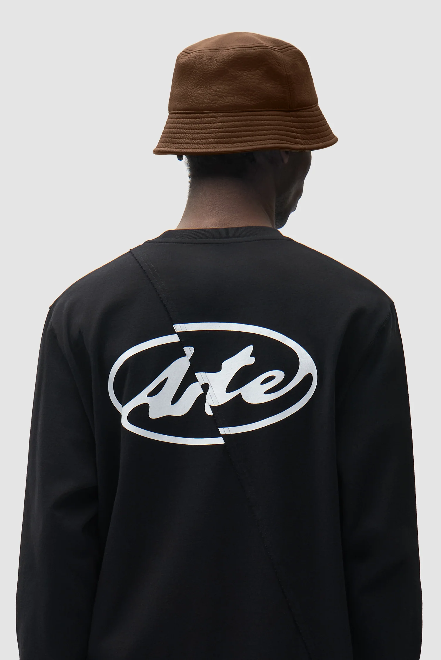 PU Leather Buckethat - Brown - Image 4