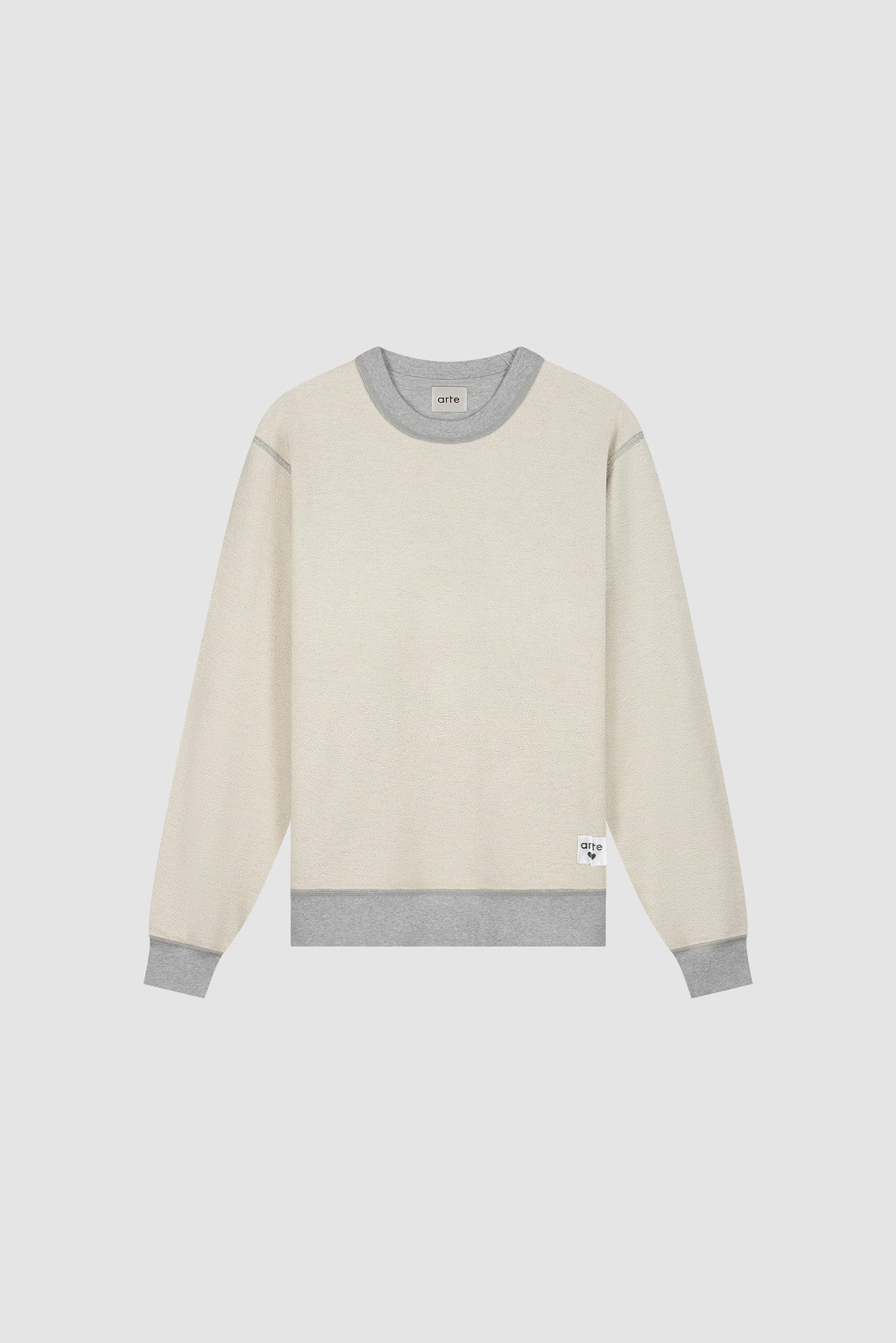 Reversible label Crewneck - Grey - Image 13