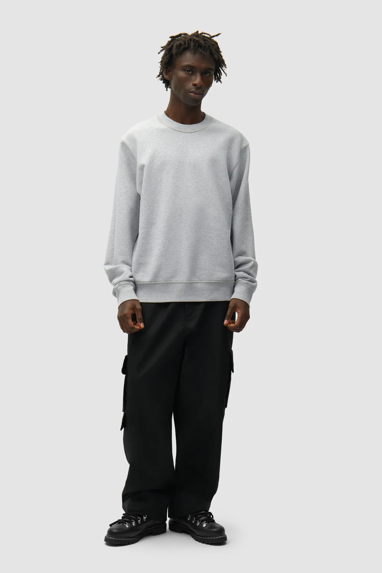 Reversible label Crewneck - Grey - Image 5