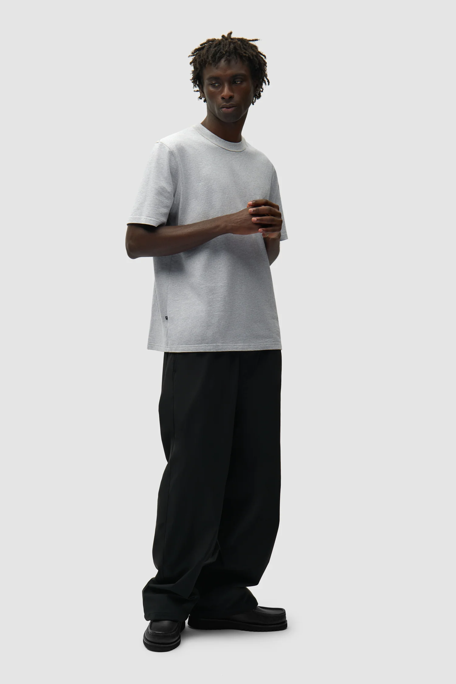 Reversible label T-shirt - Grey - Image 12