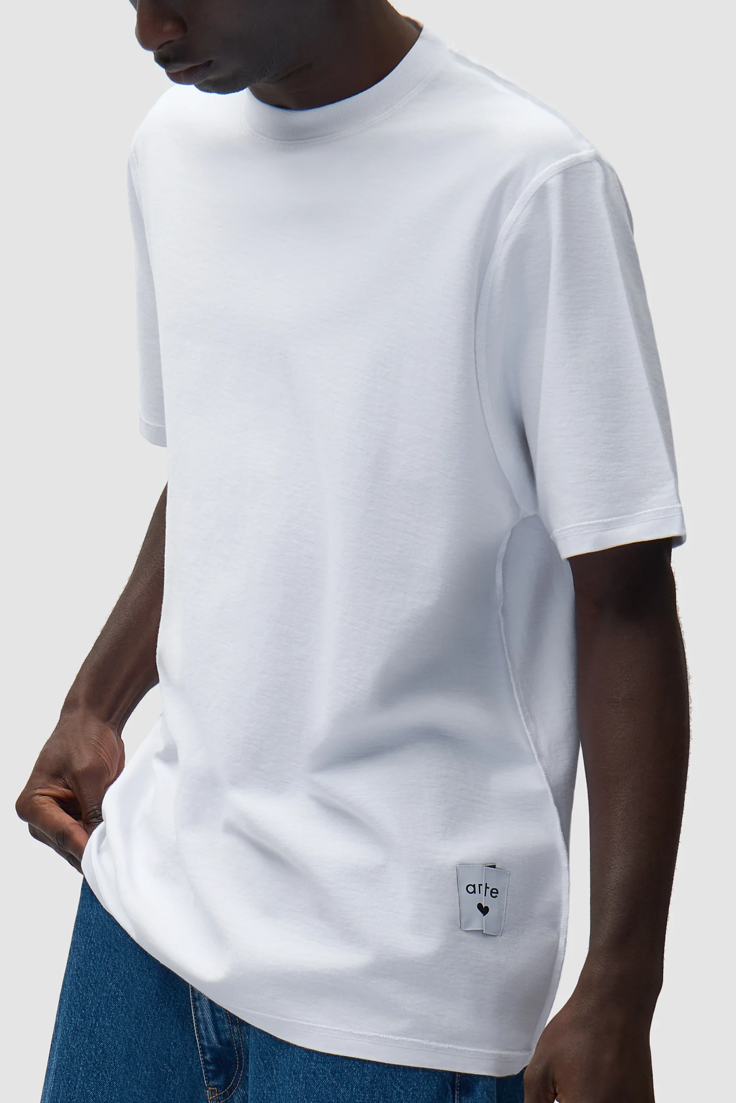 Reversible label T-shirt - White - Image 6