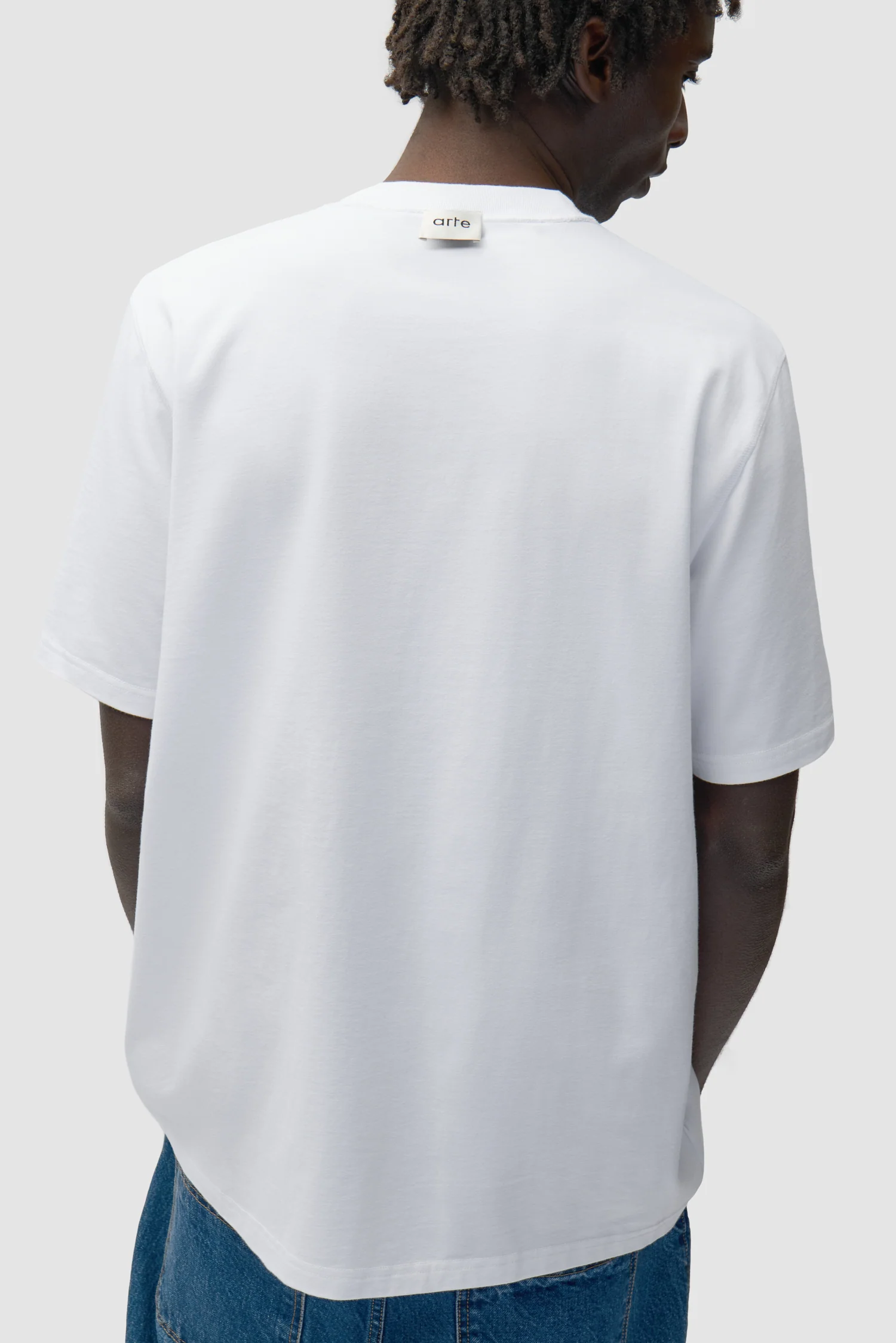 Reversible label T-shirt - White - Image 7