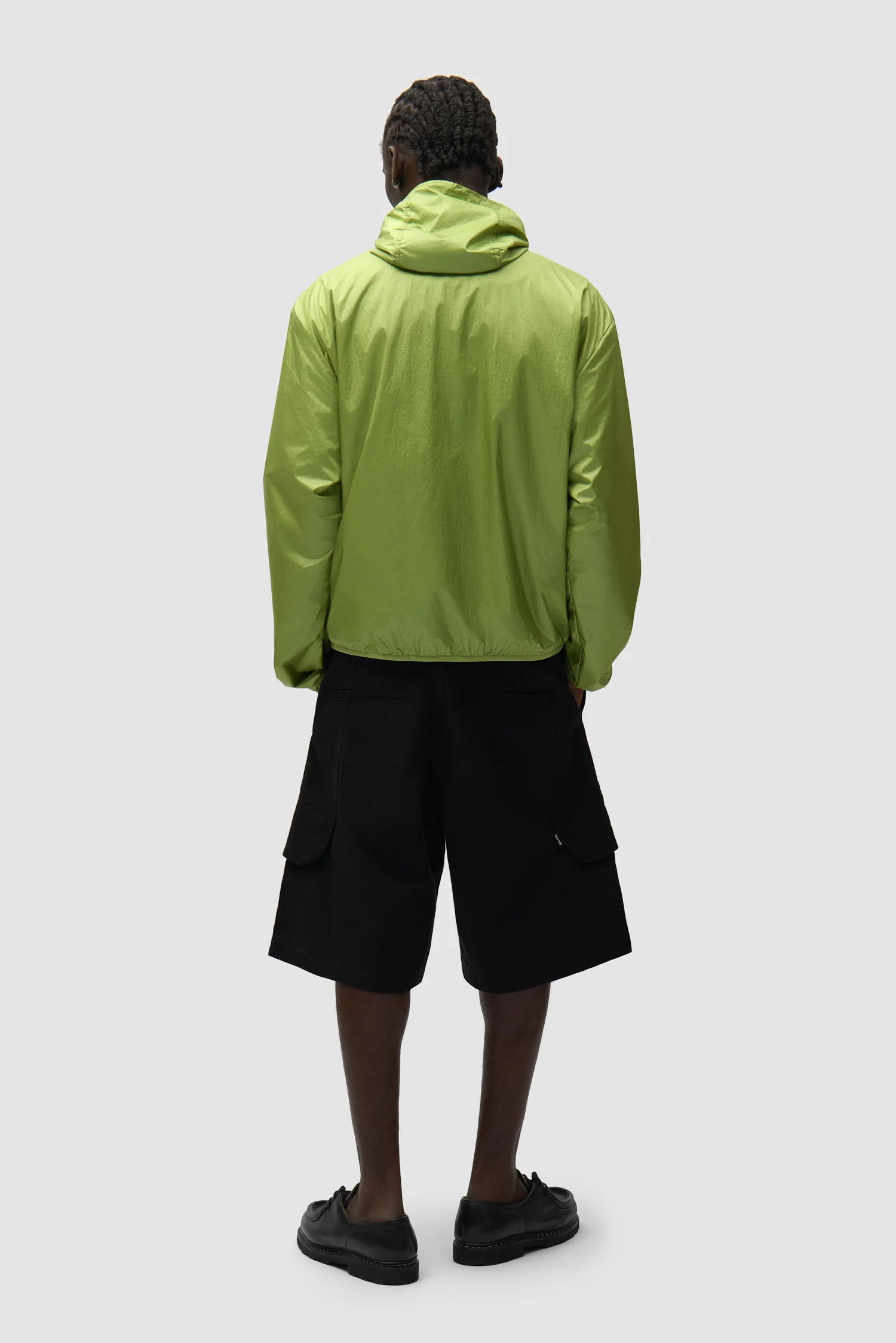 Shiny Nylon Jacket - Green - Image 6
