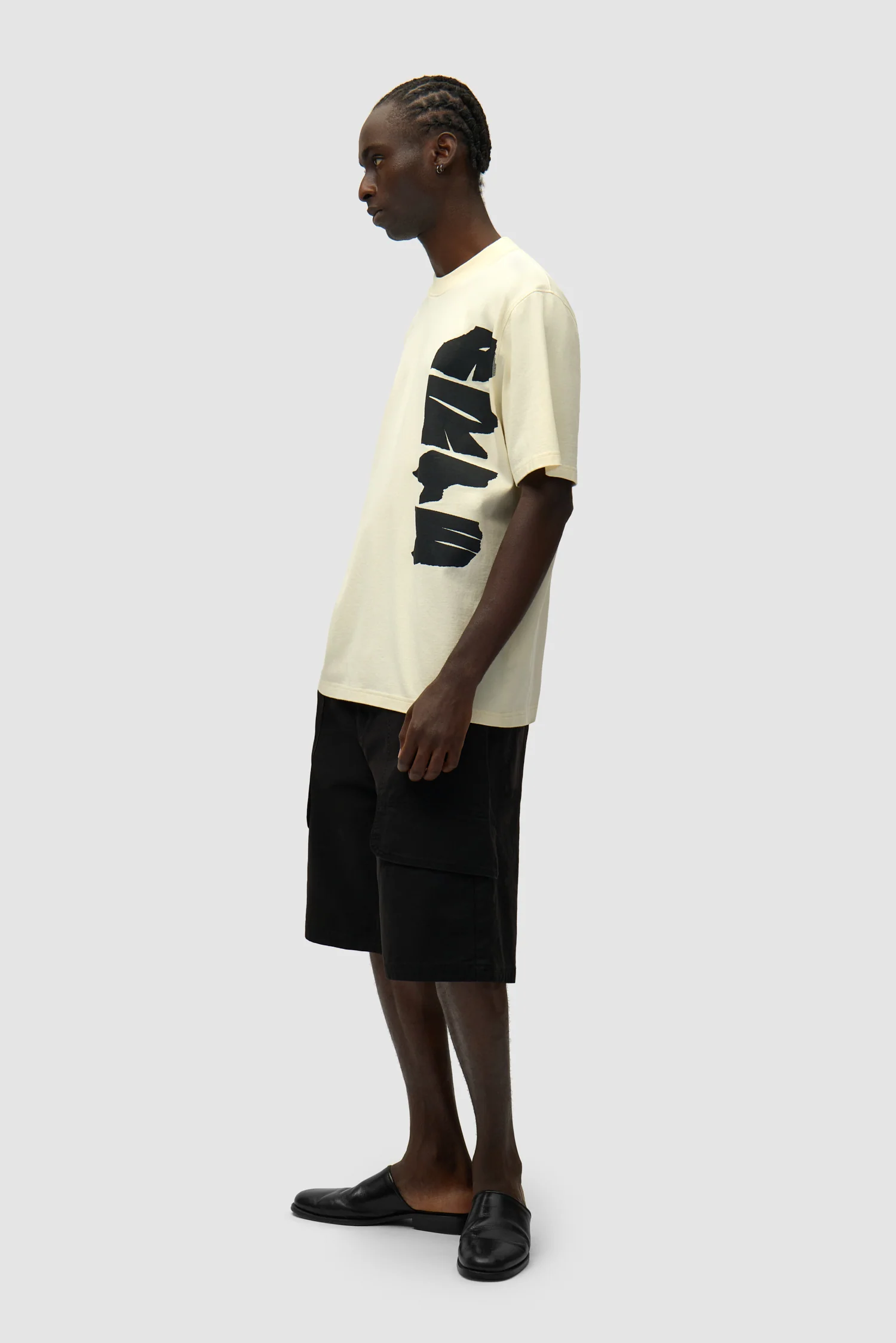 Side Logo T-shirt - Cream - Image 5