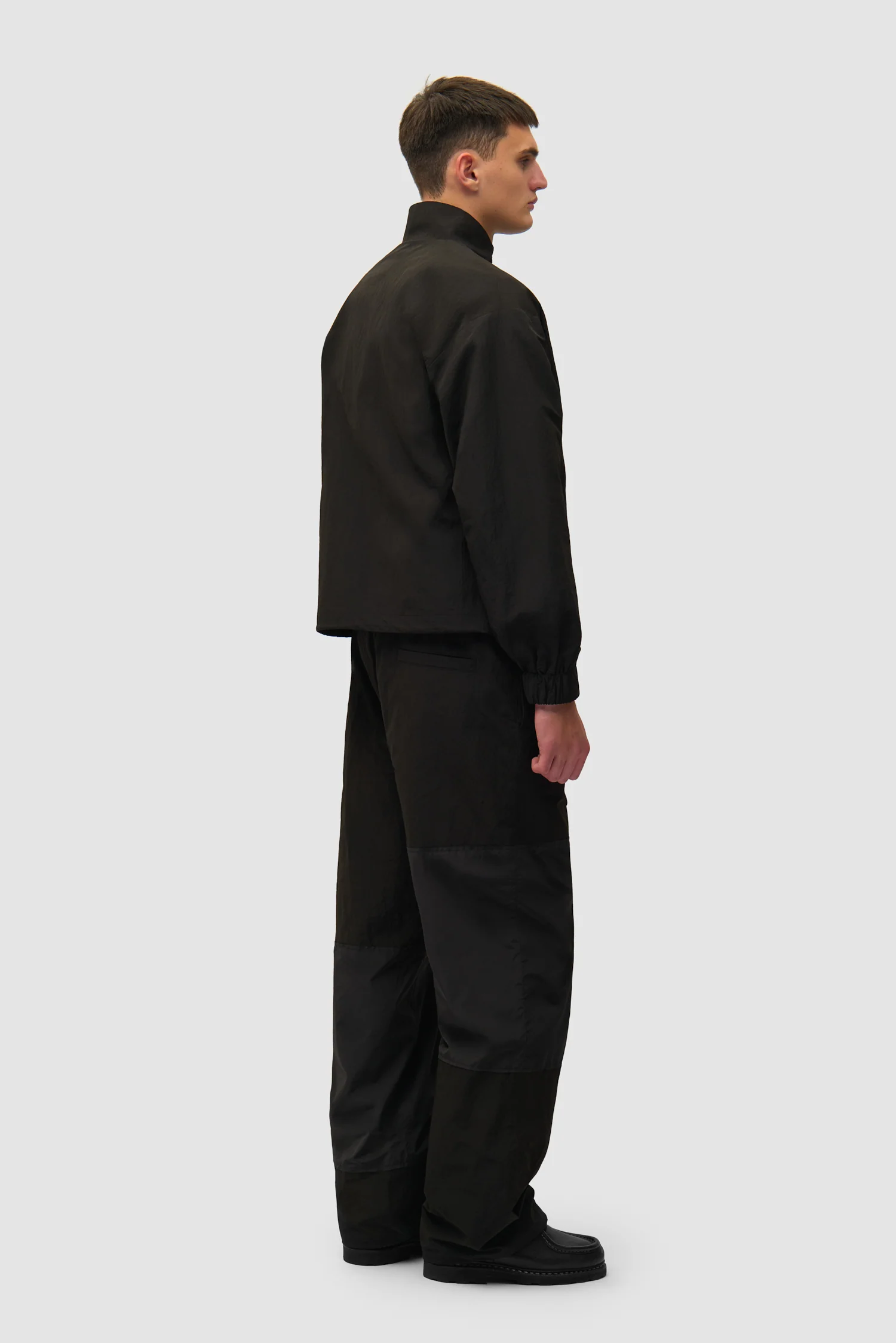 Squared Track Pants - Black - Image 7