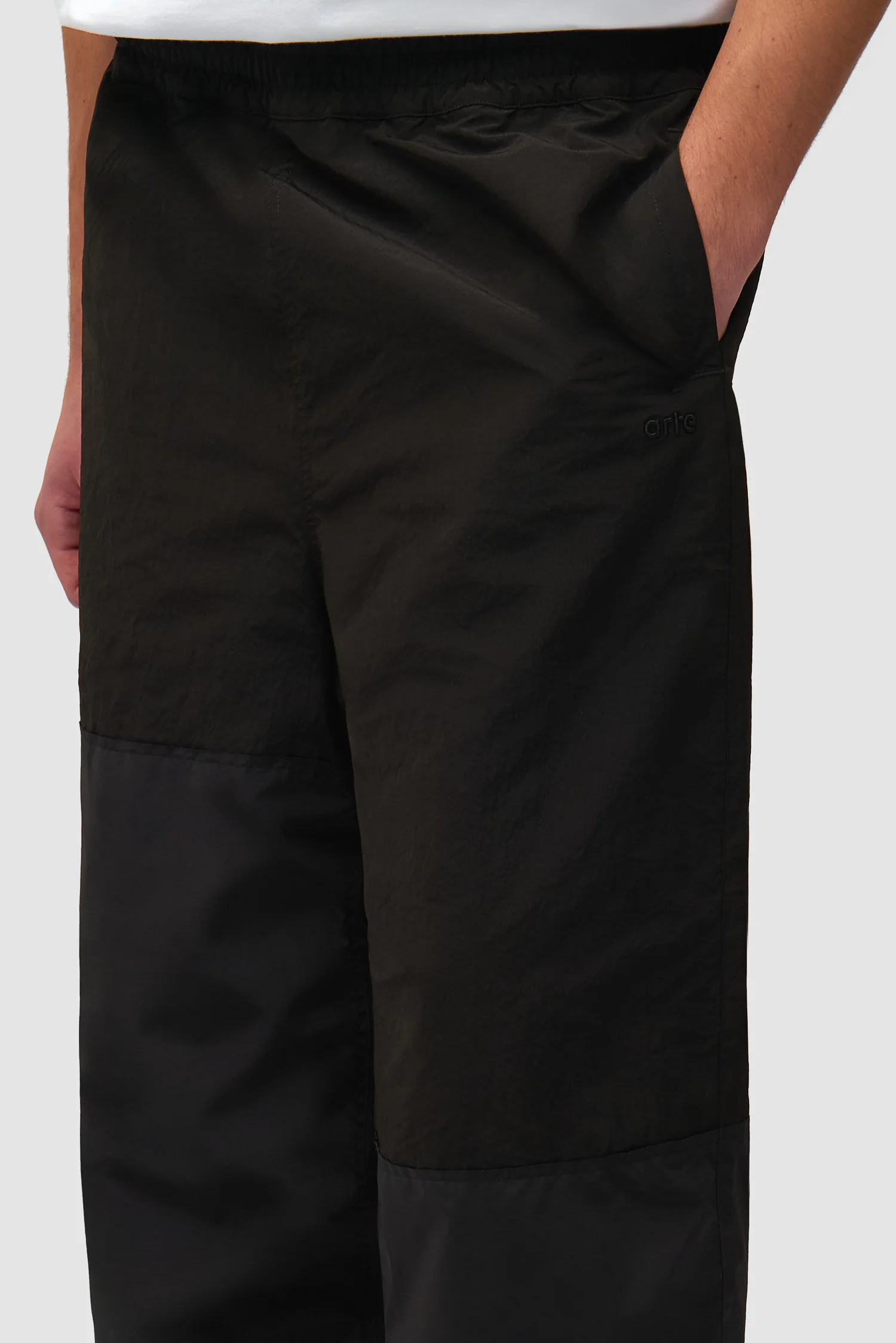 Squared Track Pants - Black - Image 8